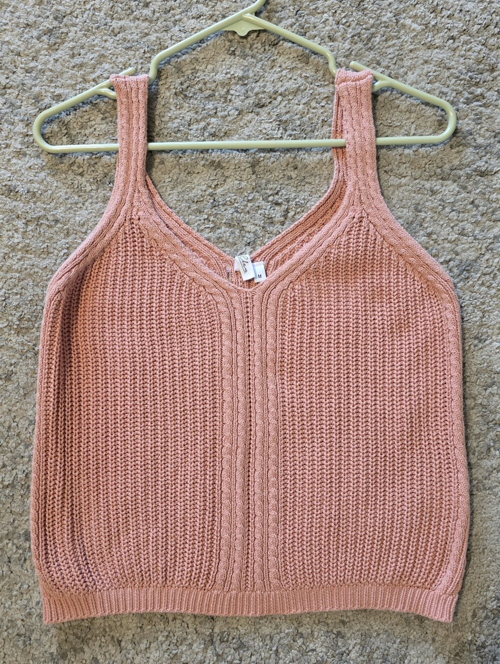 Women's Sleeveless Knit Tank Top - Dusty Coral